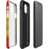 Spain Flag Dark Wood iPhone 11 Pro Max Impact Case